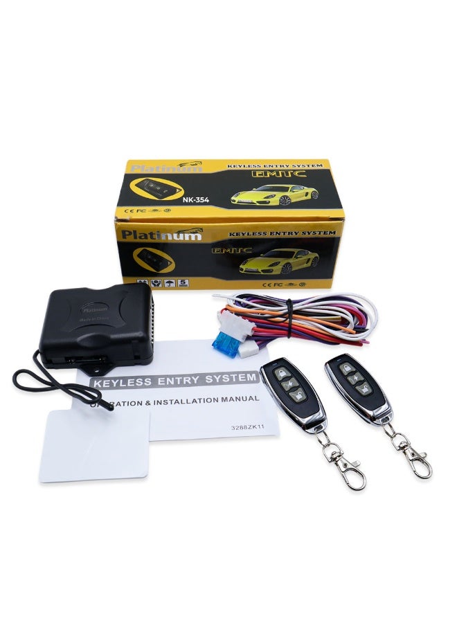 Platinum Pack of 2 Universal Remote Control NK354 Keyless Entry Systems | Car Door Lock/Unlock, and Trunk Release - Image 1